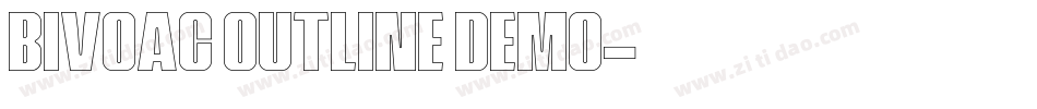Bivoac Outline Demo字体转换